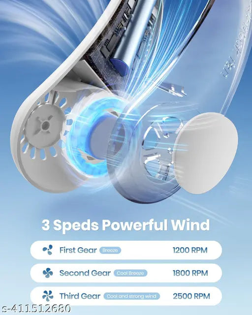WearCool™ Portable Neck Fan – Hands-Free Personal Cooling